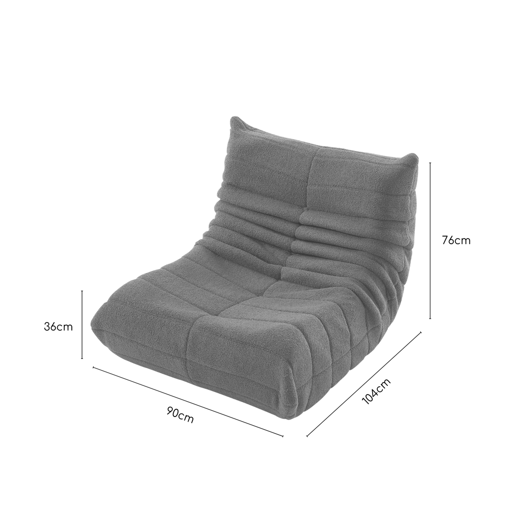 Measurements for lola single sofa.