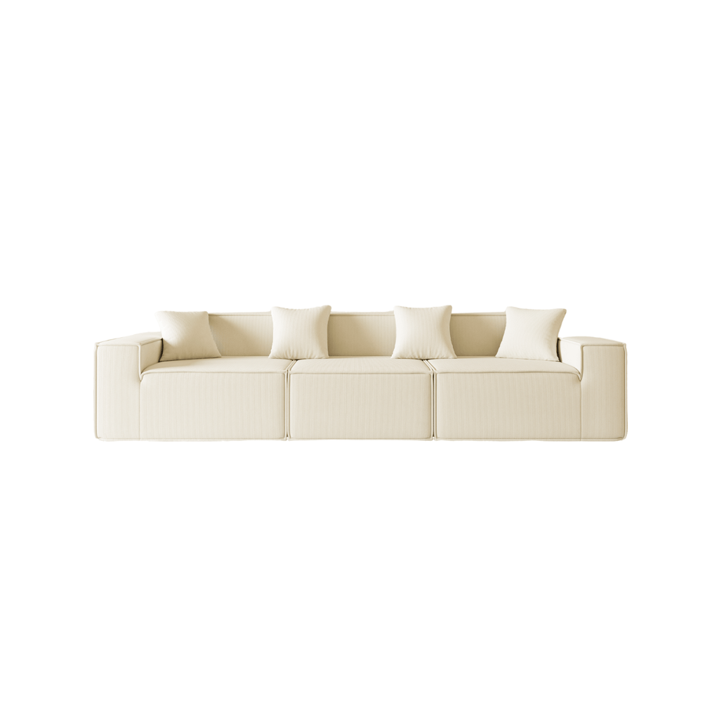 Milk modular sofa on a white background